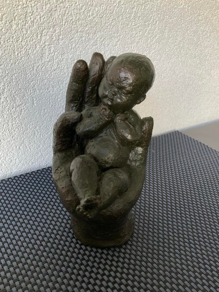 Mooi beeld van SKUNEN 80 met een merkje PGV erop., Antiek en Kunst, Ophalen of Verzenden, Beeld, Overige onderwerpen
