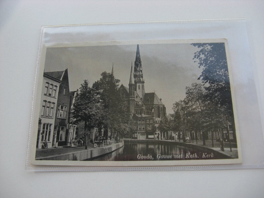 Gouda Gouwe met Kath Kerk, Verzenden, Voor 1920, Ongelopen, Noord-Brabant