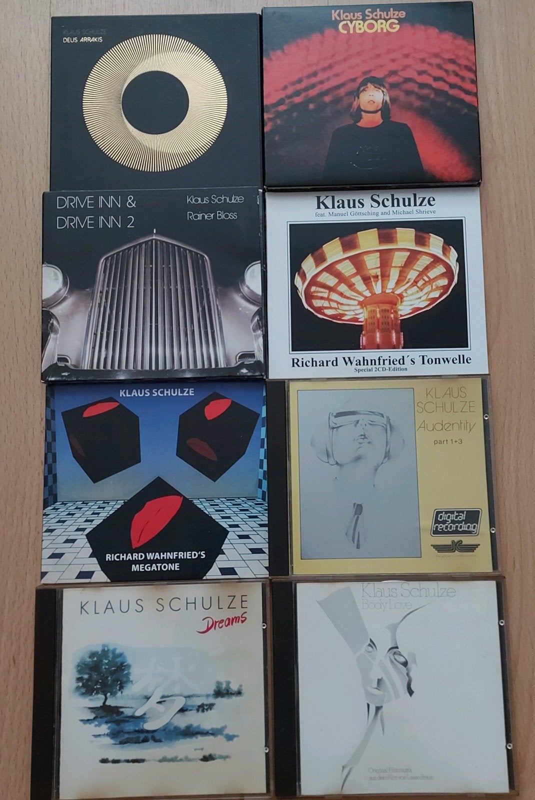 8 Klaus Schulze CD's - Elektronische Muziek Collectie, Cd's en Dvd's, Ophalen of Verzenden, Album