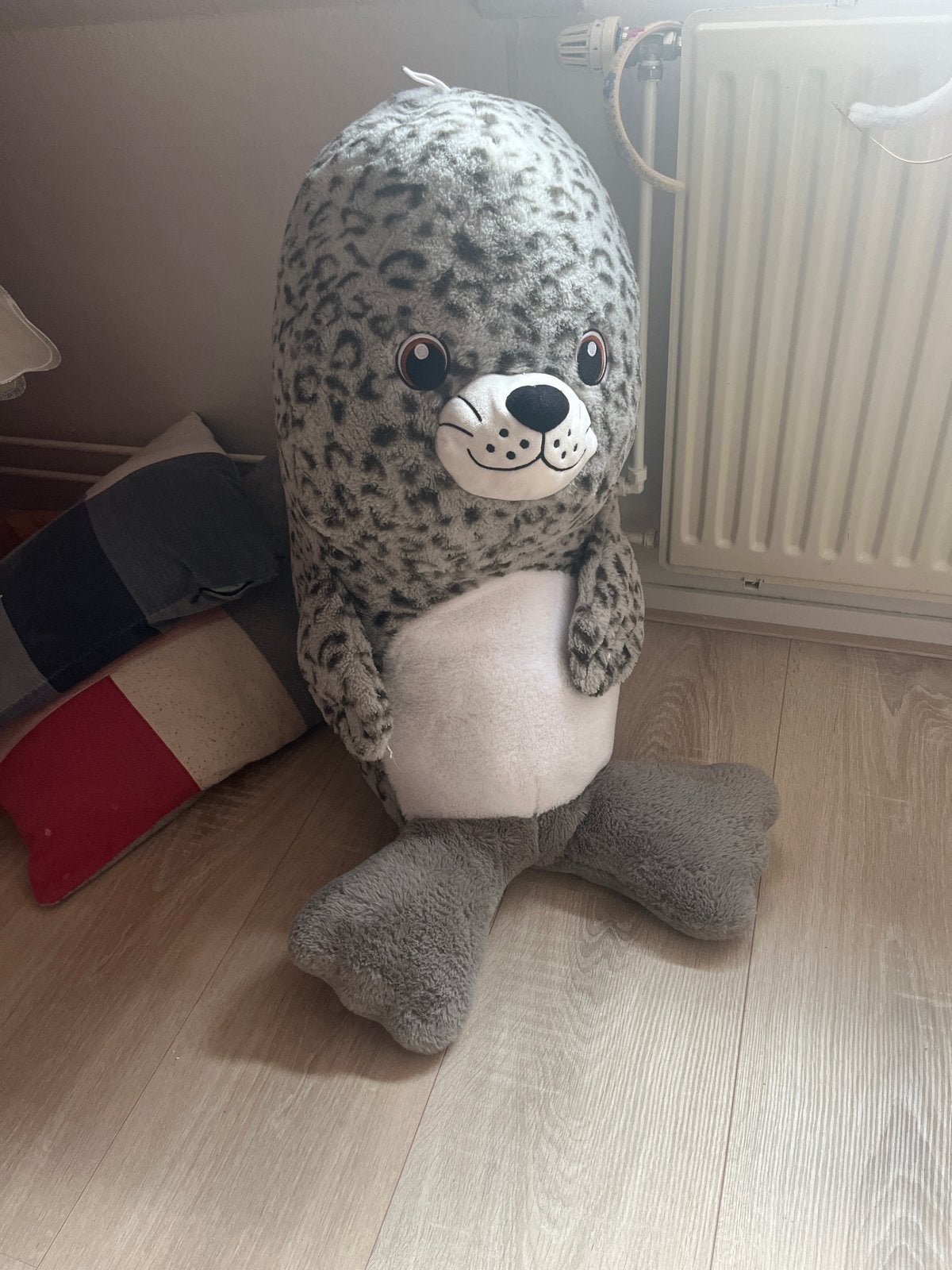 Grote zachte zeehond knuffel - Zo goed als nieuw, Ophalen, Overige merken, Overige karakters, Overige typen