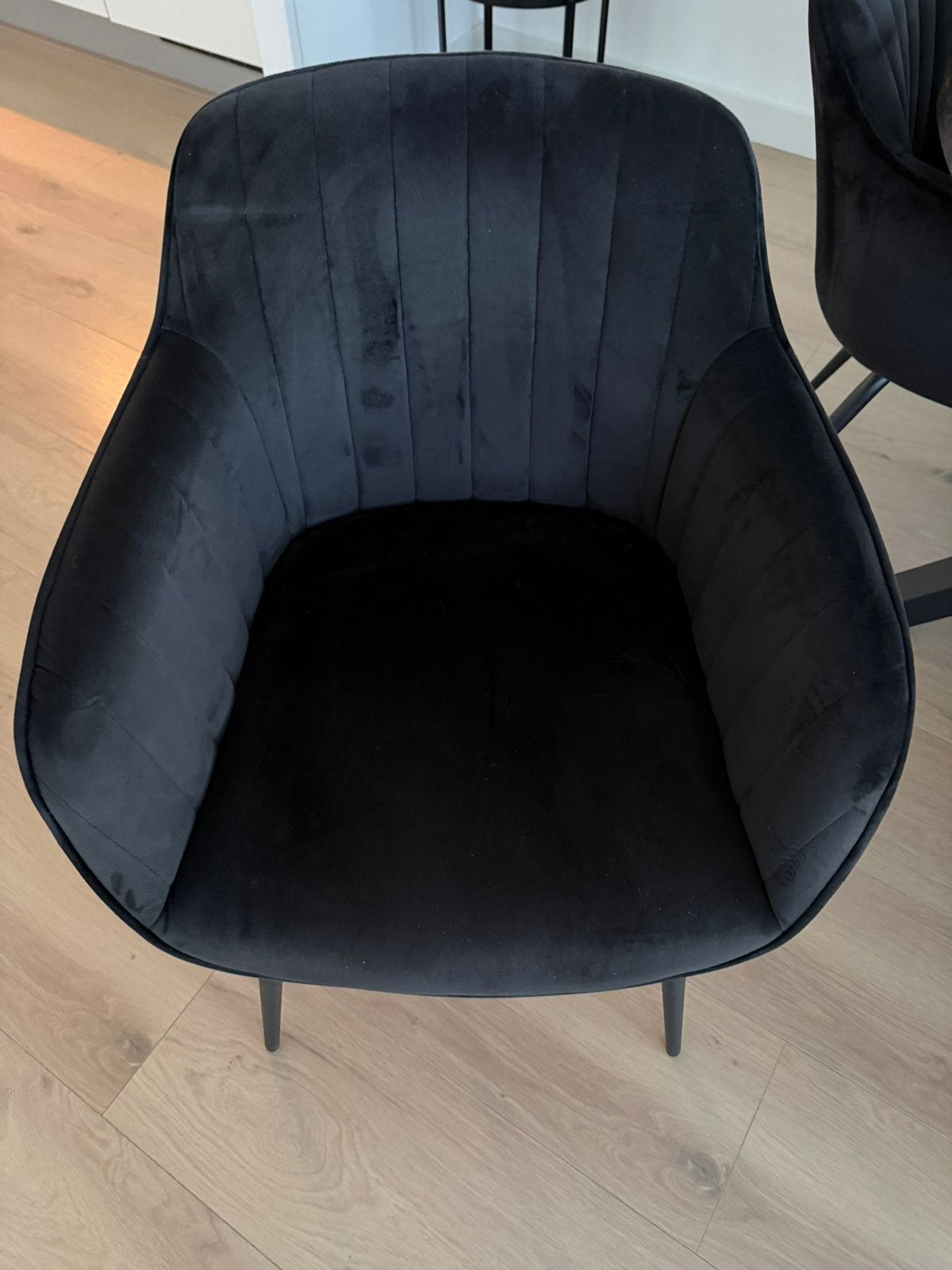 4 eettafelstoelen, Huis en Inrichting, Ophalen of Verzenden, Zo goed als nieuw, Zwart, Vijf, Zes of meer stoelen