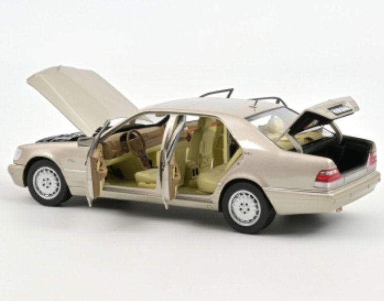 Mercedes Benz S600 1997 zilver schaal 1/18 NOREV ref. 183723, Hobby en Vrije tijd, Modelauto's | 1:18, Verzenden, Nieuw, Auto