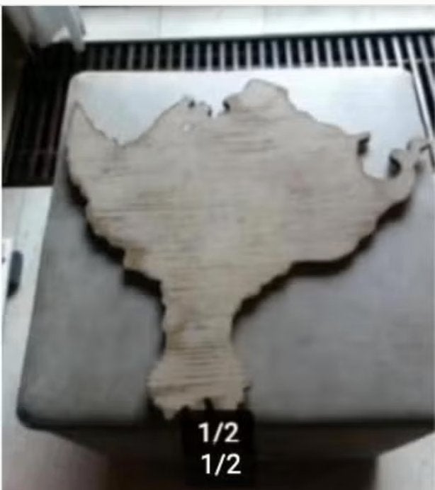 Werelddeel Noord Amerika Br 48 H 48 cm, Overige gebieden, 2000 tot heden, Ophalen of Verzenden, Landkaart