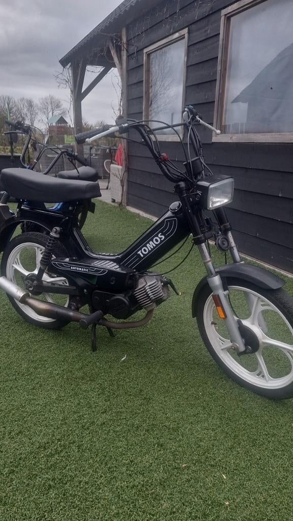 Tomos quadro e-start 65cc - Zwart, Goed Onderhouden Brommer, Gebruikt, Maximaal 45 km/u, 65 cc, Ophalen of Verzenden