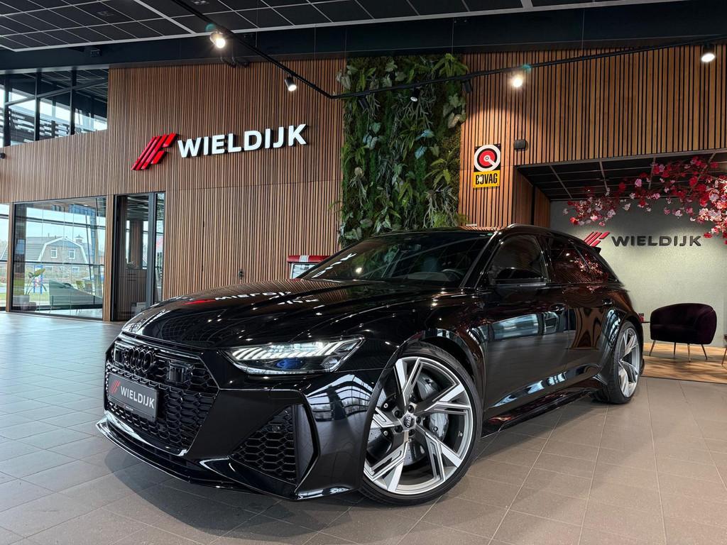 Audi RS 6 Avant 4.0 TFSI quattro Keramisch Pano Dynamic + Ca, Auto's, Audi, Bedrijf, Te koop, RS6, 360° camera, 4x4, ABS, Adaptive Cruise Control