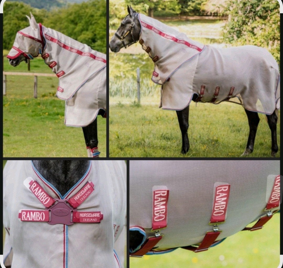 Nieuw Rambo Protector Vliegendeken, Disc + Hals 6'9, Dieren en Toebehoren, Paarden en Pony's | Dekens en Dekjes, 0 g, Nieuw, Extra Full (XL)