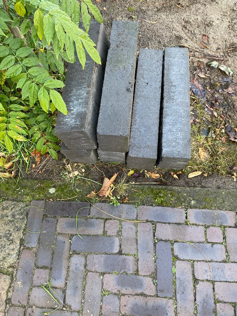 Antraciet beton bielzen, Tuin en Terras, Biels, Ophalen of Verzenden, Zo goed als nieuw, Minder dan 25 cm