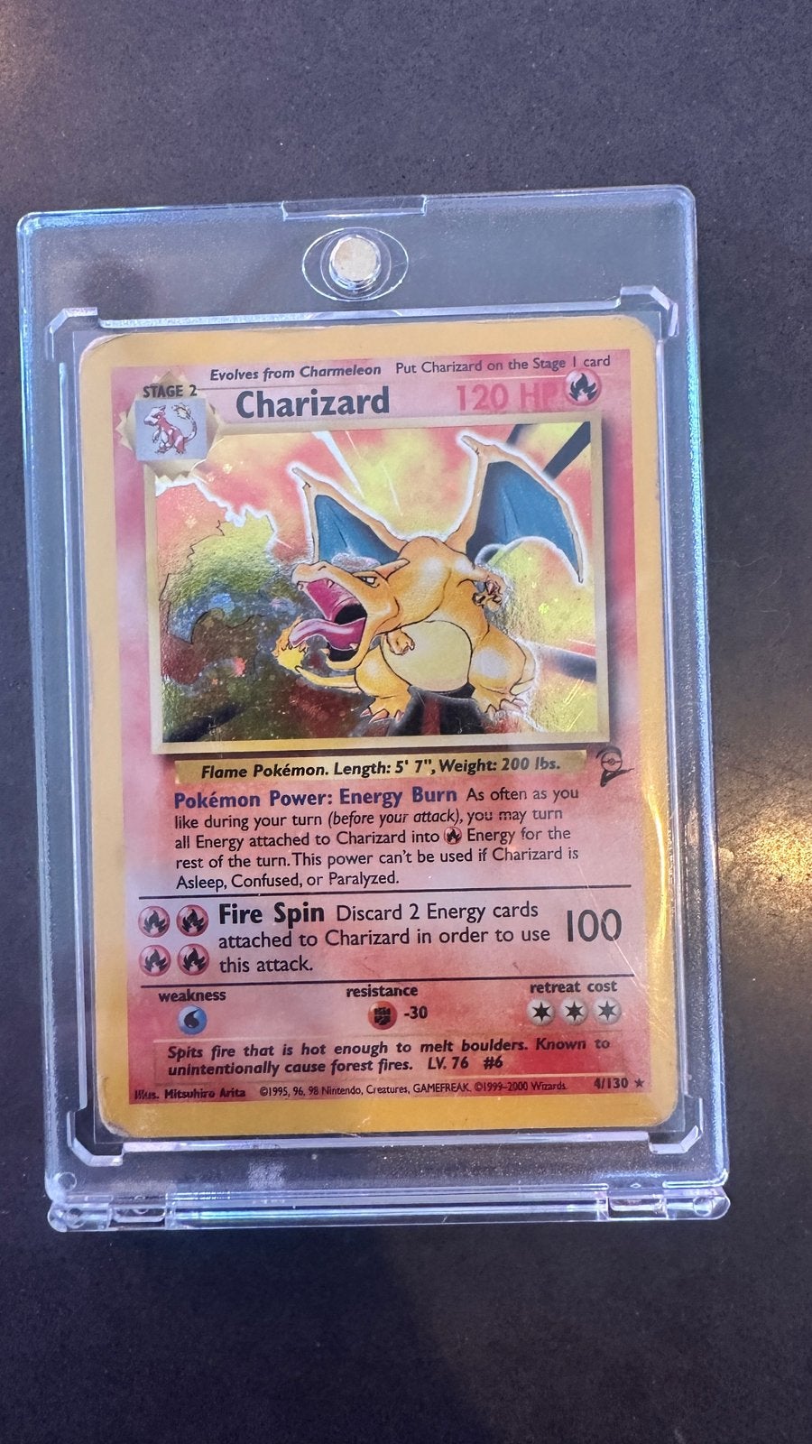 Charizard base set 2, Ophalen of Verzenden, Zo goed als nieuw