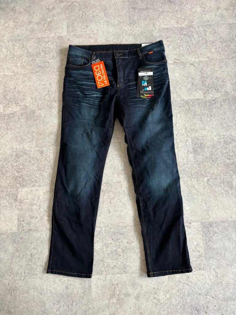 Richa Katie motorjeans., W36 - W38 (confectie 52/54), Blauw, Nieuw, Ophalen of Verzenden