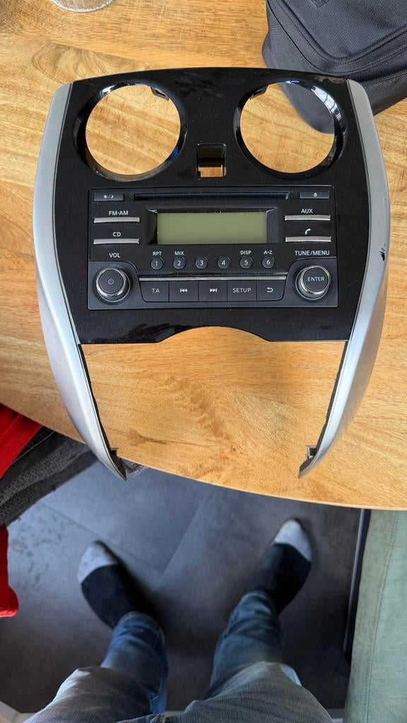 Orginele radio Nissan note  e12   2014, Ophalen of Verzenden, Nissan, Bumper