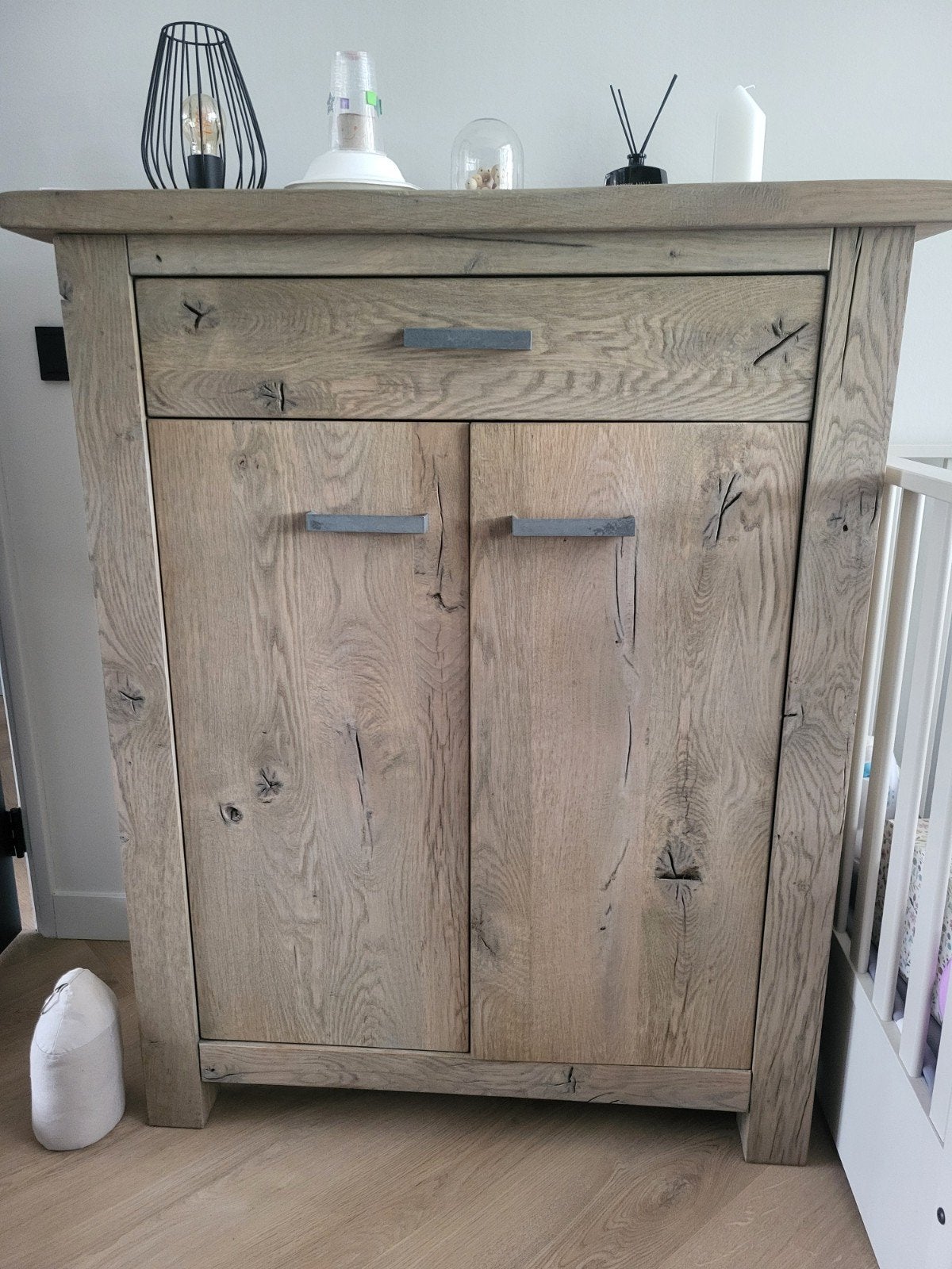 TV-meubel / dressoir / kast, Ophalen, Gebruikt, Met deur(en), Eikenhout