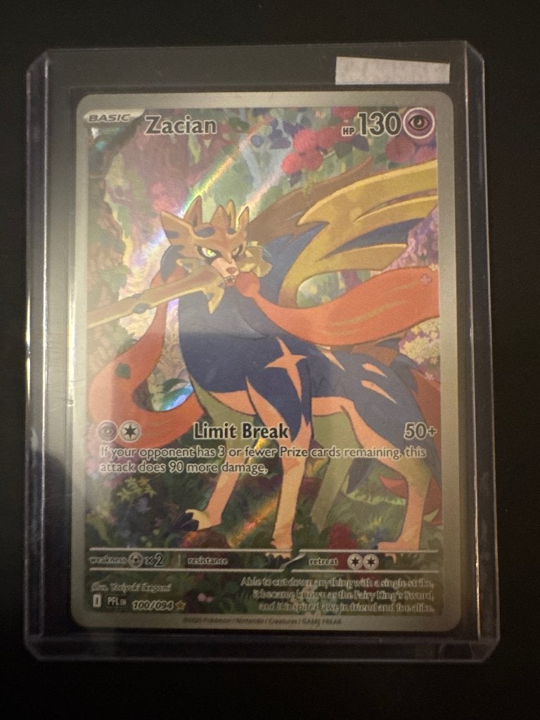 Pokemonkaart zacian, Ophalen of Verzenden, Zo goed als nieuw, Losse kaart