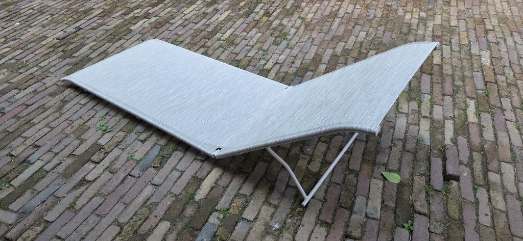 8 x zitting voor ligbed Sunset XL Grosfillex textileen, Ophalen, Nieuw, Aluminium