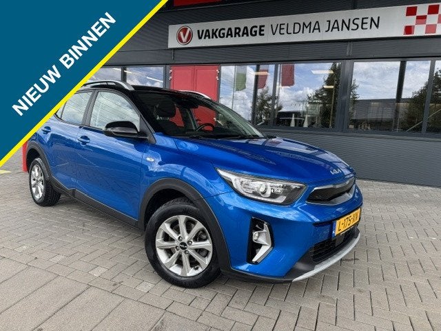 Kia Stonic 1.0 T-GDi MHEV HYBRID DYNAMICLINE (bj 2021), Auto's, Voorwielaandrijving, Gebruikt, Euro 6, Blauw