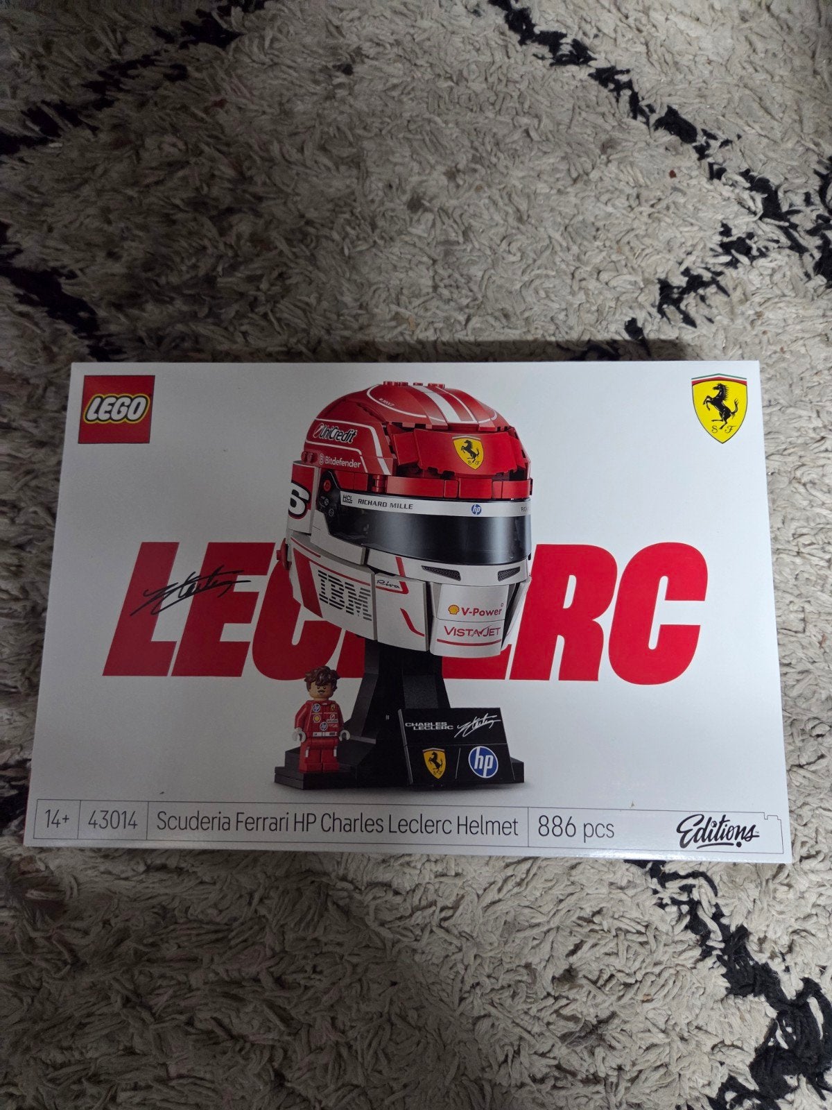 LEGO Editions 43014 - Scuderia Ferrari Charles Leclerc Helm, Ophalen, Lego, Nieuw, Compleet
