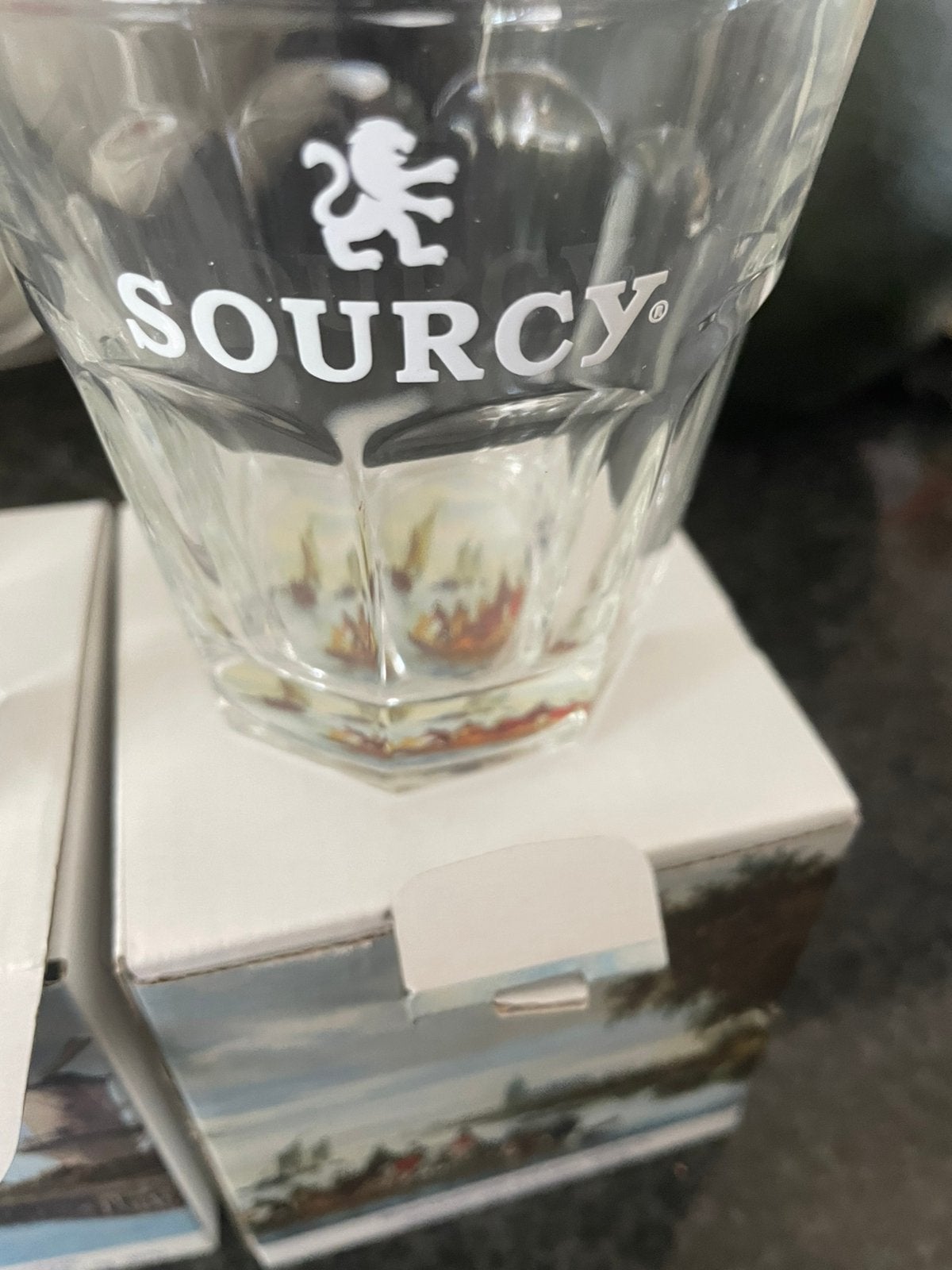 2 Sourcy waterglazen, Ophalen of Verzenden, Nieuw, Bierglas