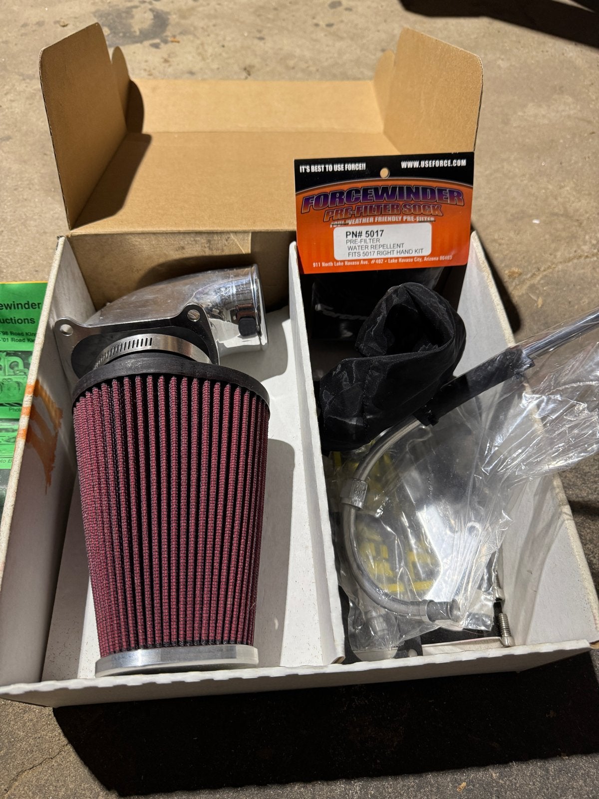 Forcewinder Luchtfilter Kit voor Harley-Davidson, Ophalen of Verzenden, Gebruikt