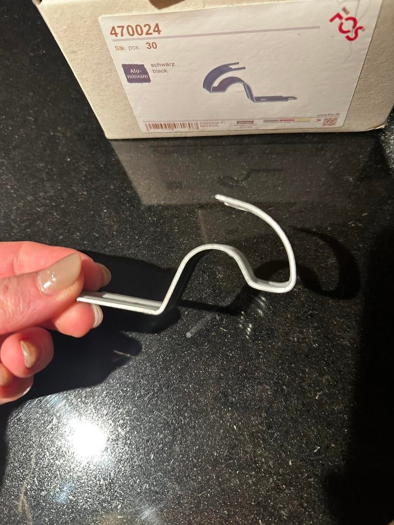 Aluminium vorsthaken, Ophalen of Verzenden, Zo goed als nieuw, Zwart, Metaal