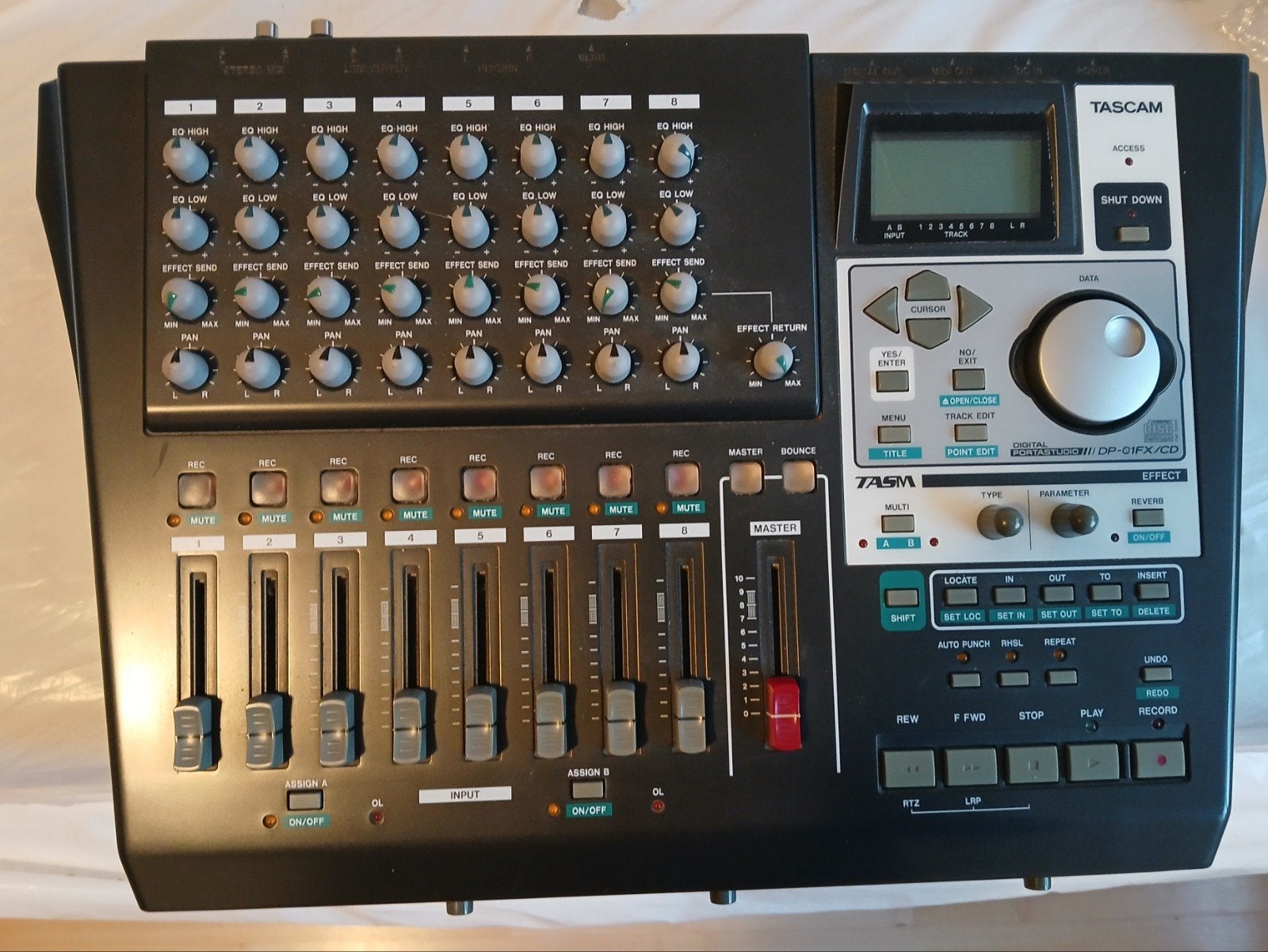 Tascam studiorecorder, Muziek en Instrumenten, Ophalen of Verzenden, Gebruikt, 5 tot 10 kanalen, Microfooningang