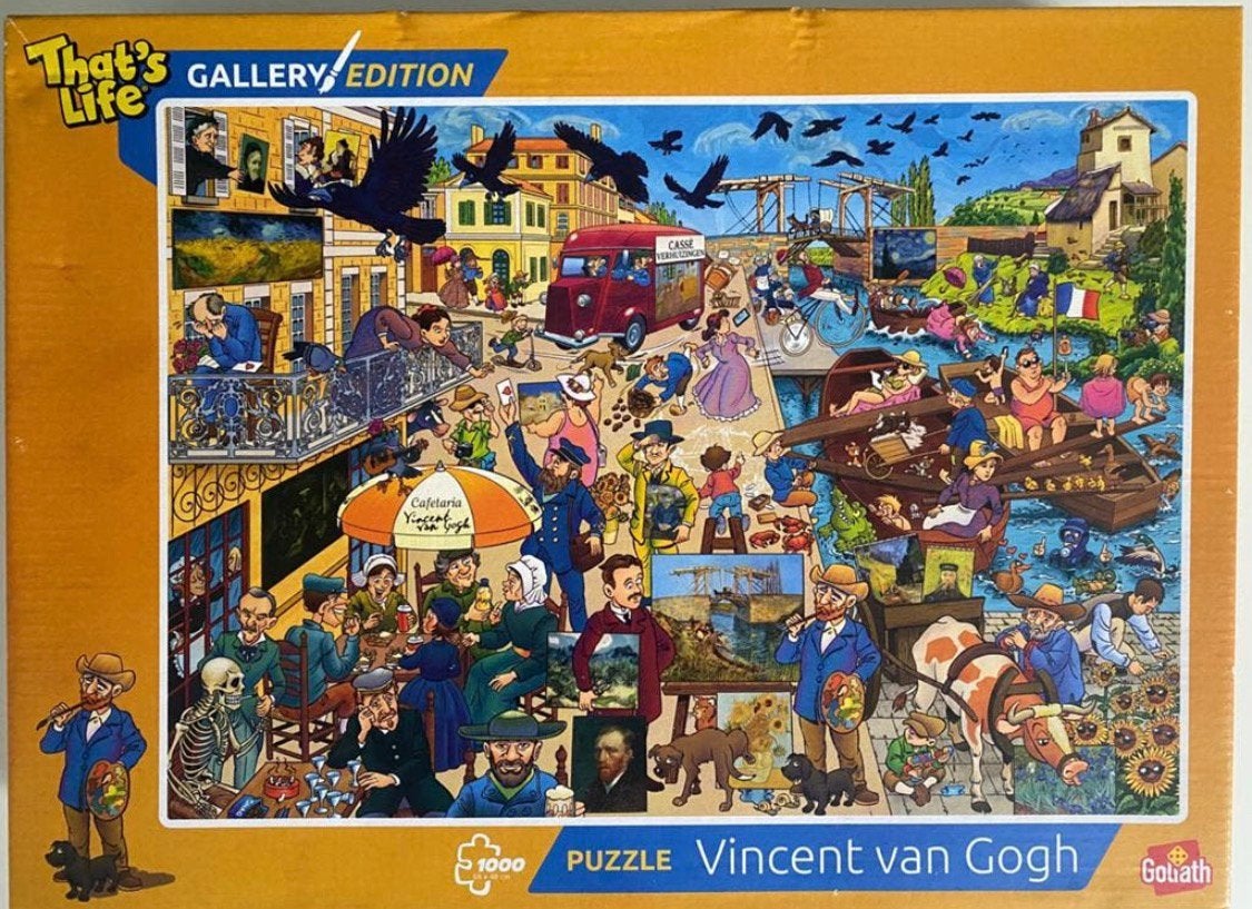 Goliath Comic puzzel Vincent van Goch 1000 st., Hobby en Vrije tijd, Denksport en Puzzels, Ophalen of Verzenden, 500 t/m 1500 stukjes