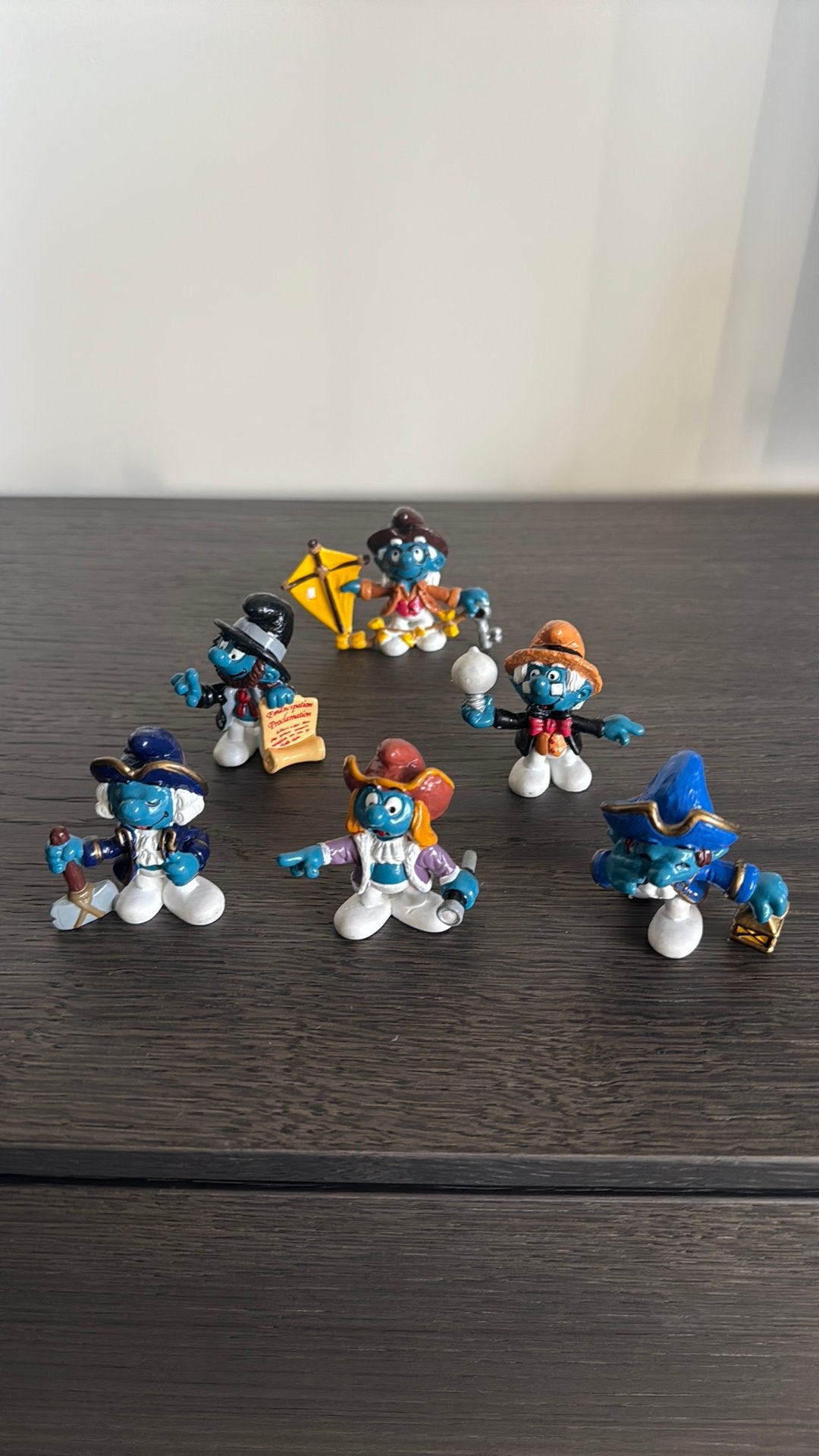Set historische smurfen, Verzamelen, Ophalen of Verzenden, Zo goed als nieuw, Verschillende Smurfen