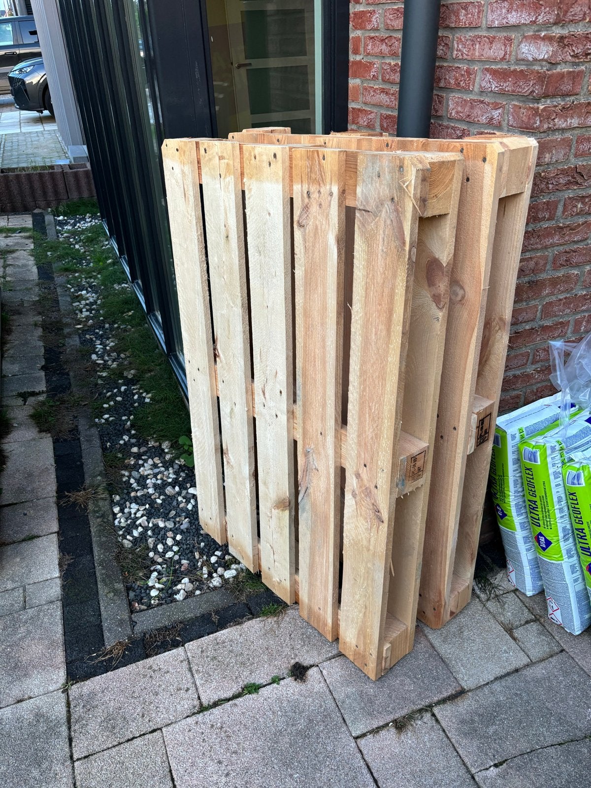 2 stuks Pallets - Ideaal voor diverse projecten, Ophalen, Zo goed als nieuw, 50 mm of meer, Minder dan 200 cm
