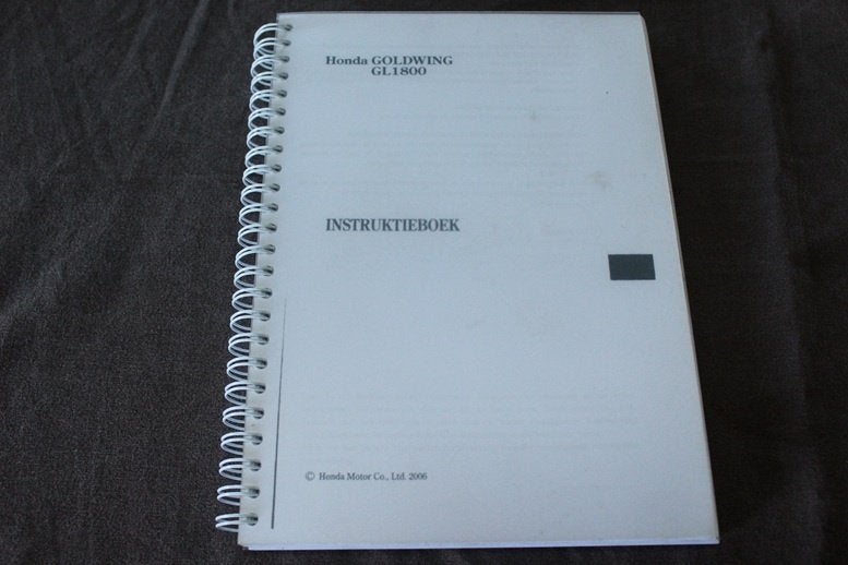 Honda GL1800 2006 instructie boekje Goldwing, Motoren, Handleidingen en Instructieboekjes, Ophalen of Verzenden, Honda