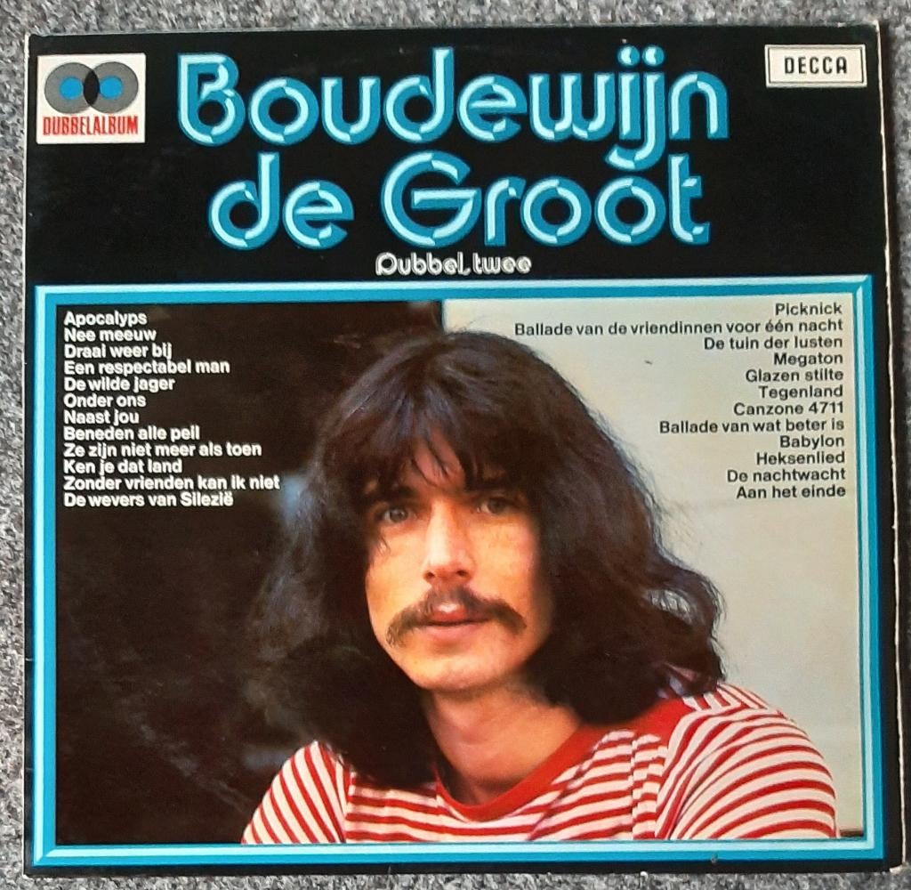 Boudewijn de Groot – Dubbel, Twee (2LP), Cd's en Dvd's, Vinyl | Nederlandstalig, Gebruikt, Ophalen of Verzenden, 1970 - 1979, Pop