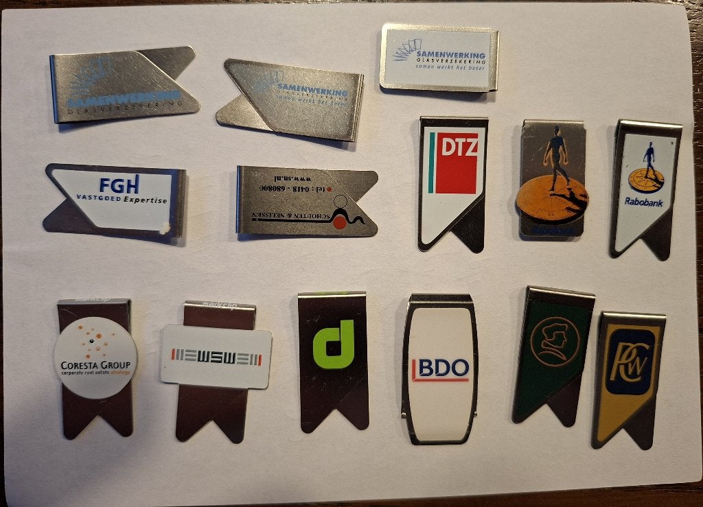 Paperclips reclame Accountant Bank Verzekering Overig, Verzamelen, Ophalen of Verzenden, Zo goed als nieuw, Gebruiksvoorwerp