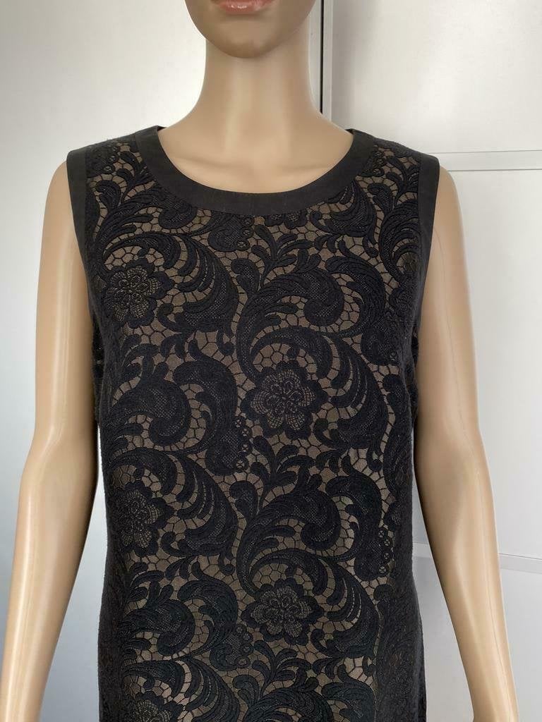 F1324 Gigue: maat 42=L jurk jurkje zwart/brons, Kleding | Dames, Gigue, Zwart, Maat 42/44 (L), Ophalen of Verzenden