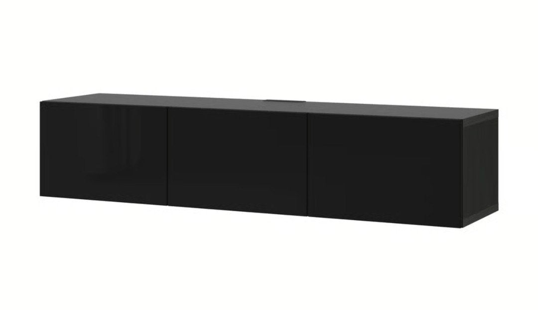 BESTÅ
Tv-meubel met deuren, zwartbruin/Lappviken zwartbruin,, Ophalen, 25 tot 50 cm, Minder dan 100 cm