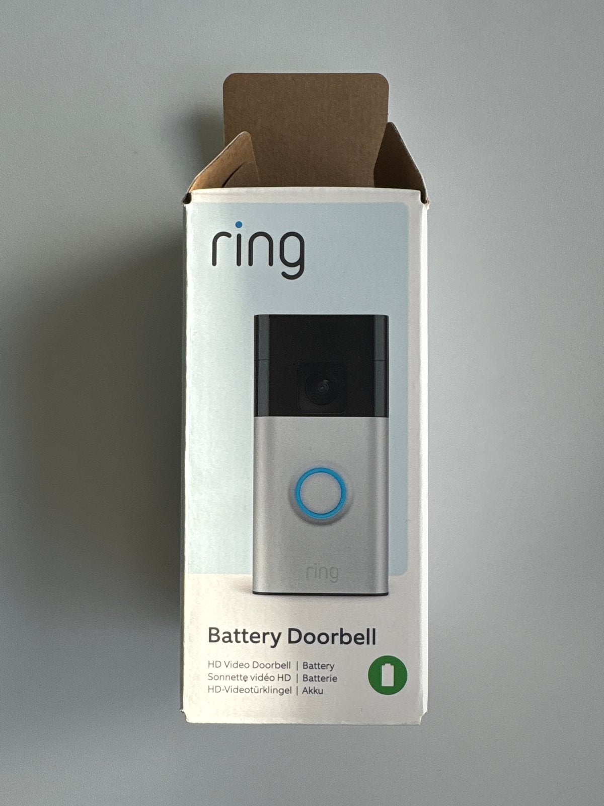 Amazon Ring Battery HD Video Deurbel, Huis en Inrichting, Deurbellen, Ophalen of Verzenden, Bewegingsdetectiesensor, Gebruikt