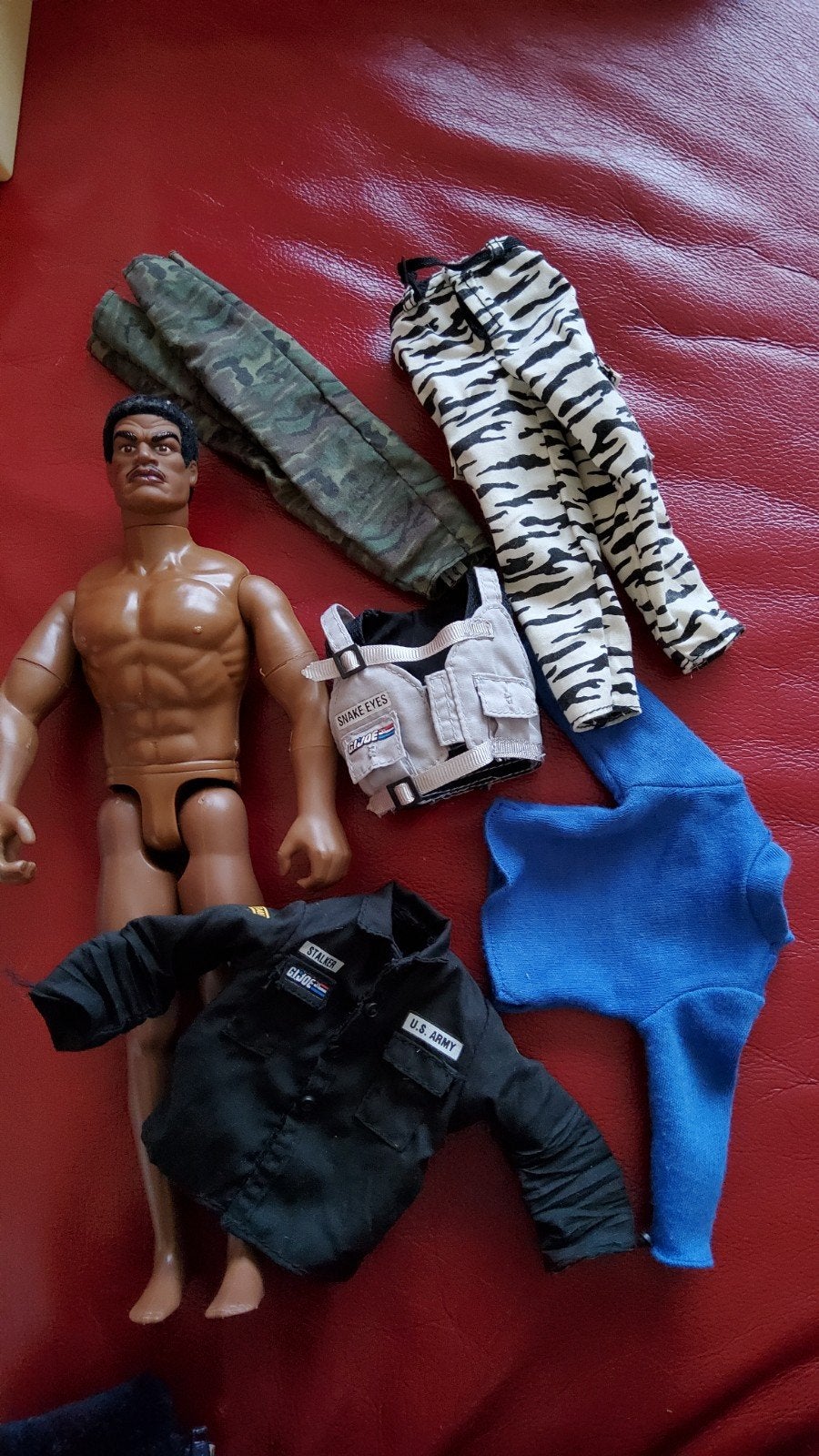 Vintage Gi Joe pop SGT Stalker Actiefiguur kleding Hasbro., Ophalen of Verzenden, Gebruikt, Pop