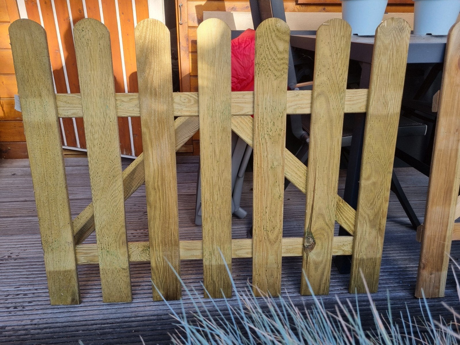 2 Geïmpregneerde houten tuinhekjes, Tuin en Terras, Ophalen, Nieuw, Hout, Tuinhek