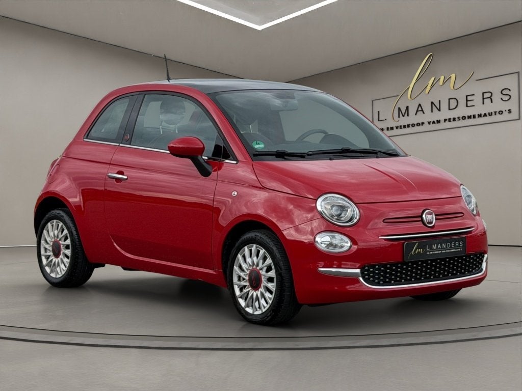 Fiat 500 1.0 Hybrid Red 2022 ROOD | Panoramadak | Apple CarP, Keurmerk '100% Onderhouden', 12 maanden, Stof, Gebruikt