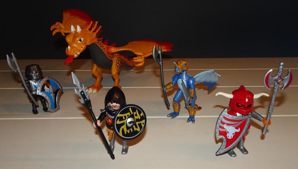 Playmobil - Draak met Ridders, Ophalen of Verzenden, Zo goed als nieuw, Complete set