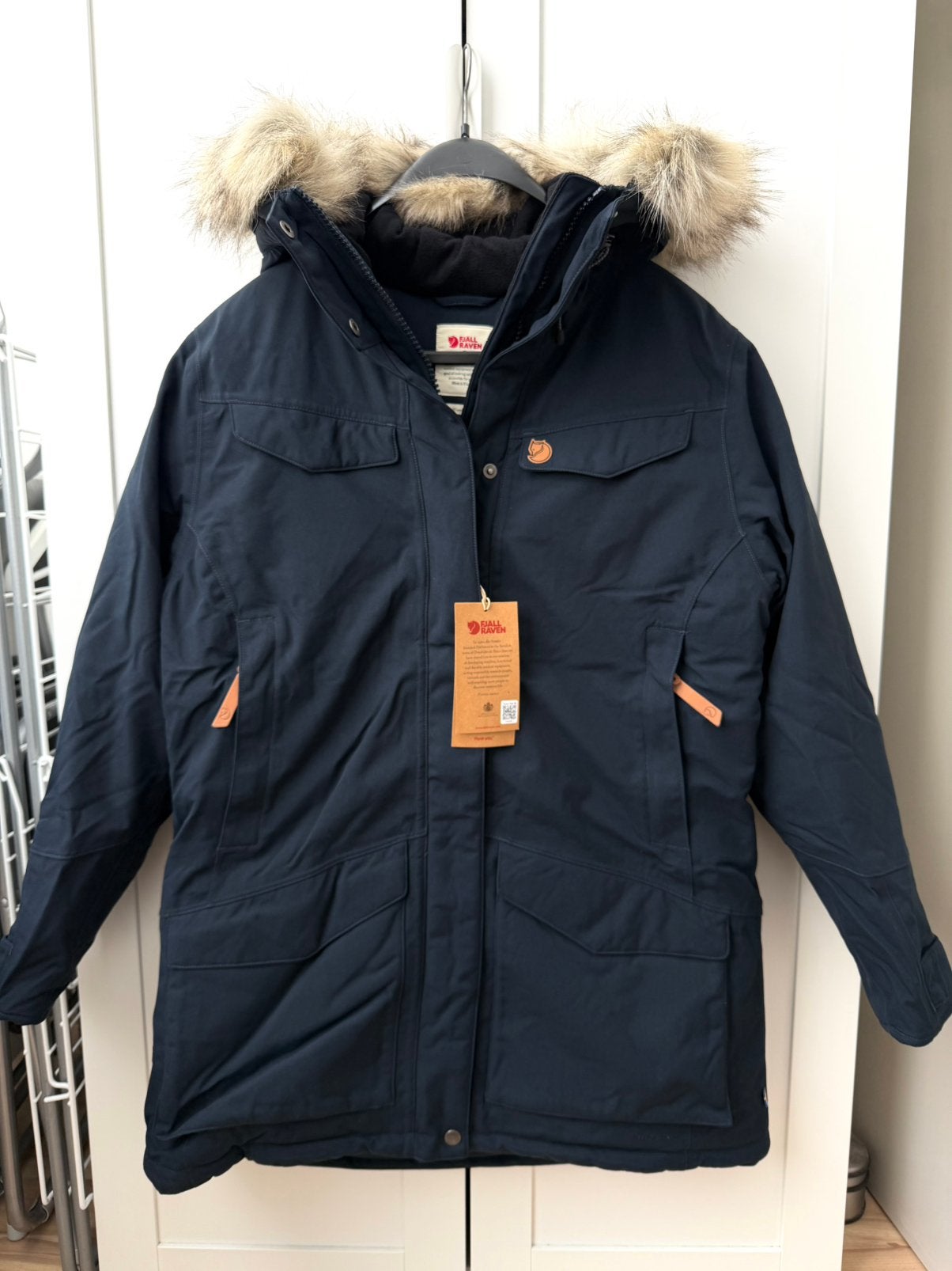 [Nieuw] Fjallraven Nuuk W Parka Winterjas maat M, Ophalen of Verzenden, Nieuw, Maat 38/40 (M), Blauw