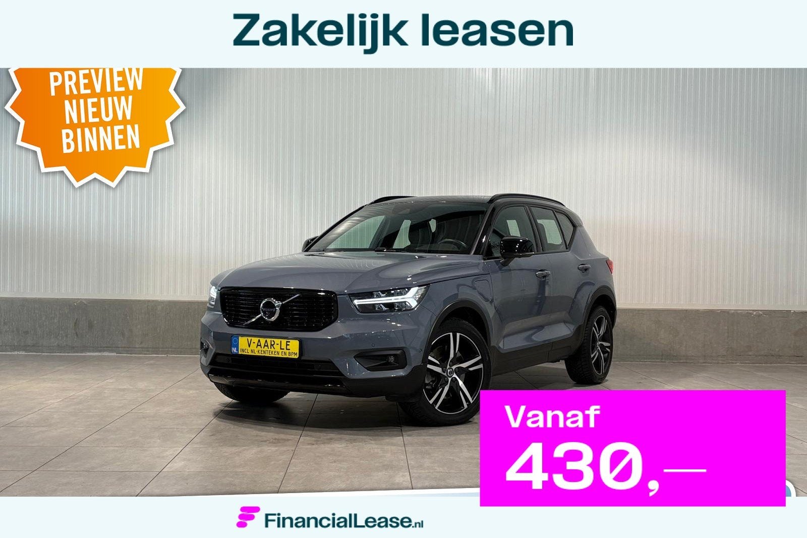 Volvo XC40 T4 Aut. Plug-in Hybrid R-Design 360camera Leder P, Zwart, Leder, Bedrijf, Automatische klimaatregeling