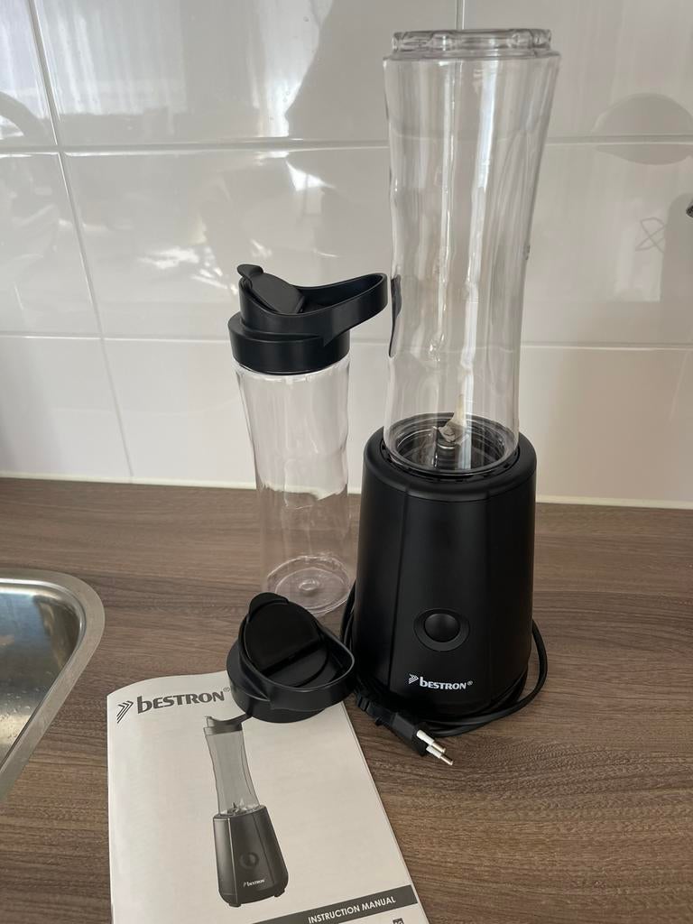 Smoothie mixer met 2 flessen, ook idiaal voor peuter voeding, Ophalen of Verzenden, Nieuw