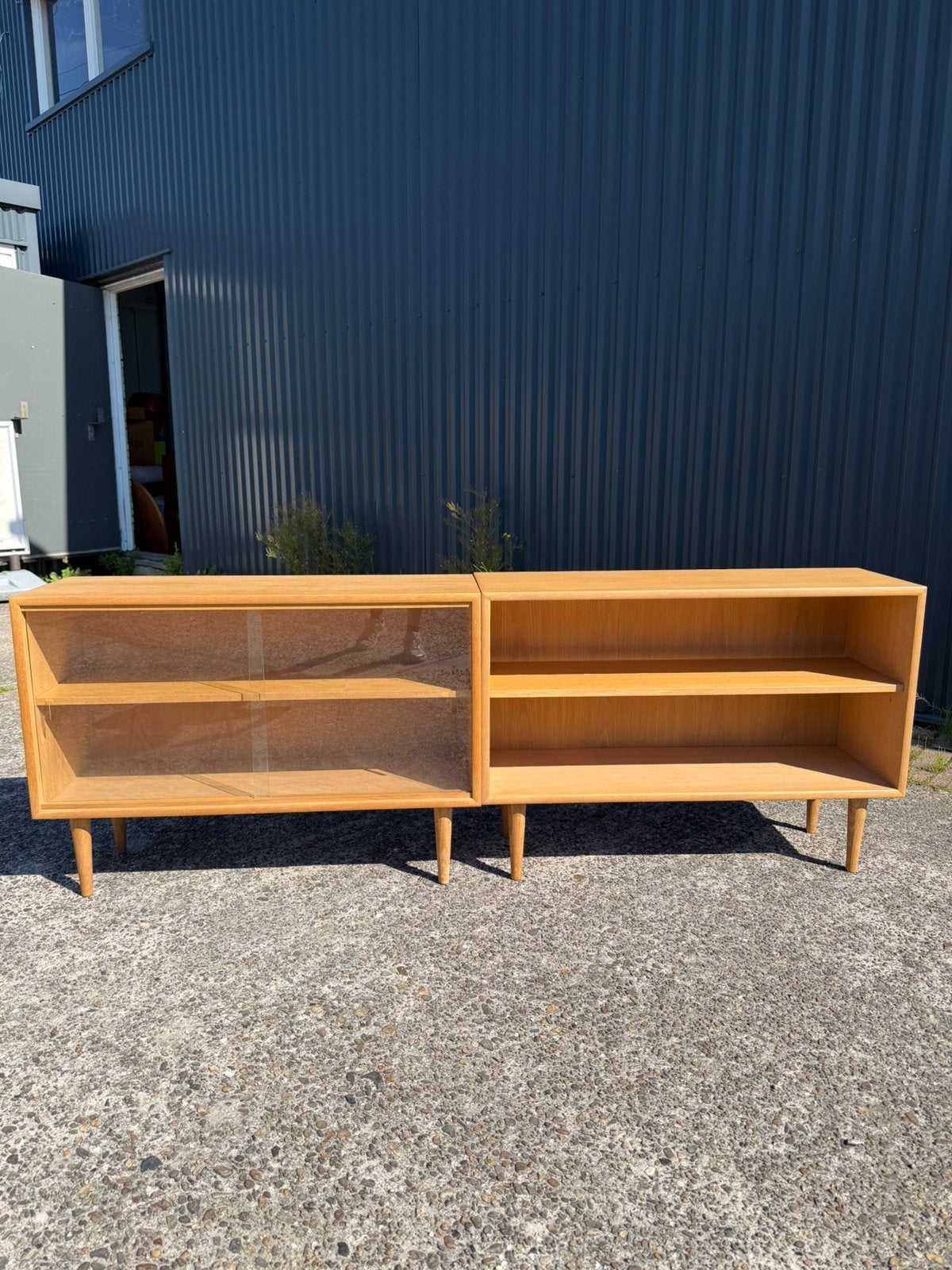 Vintage dressoir tvmeubel boekenkast vitrine, Ophalen, Gebruikt, C, Minder dan 100 cm