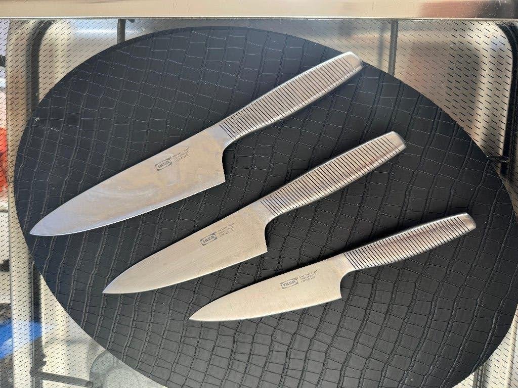 IKEA 365+ messenset, Ophalen, IKEA, Zilver, Zo goed als nieuw