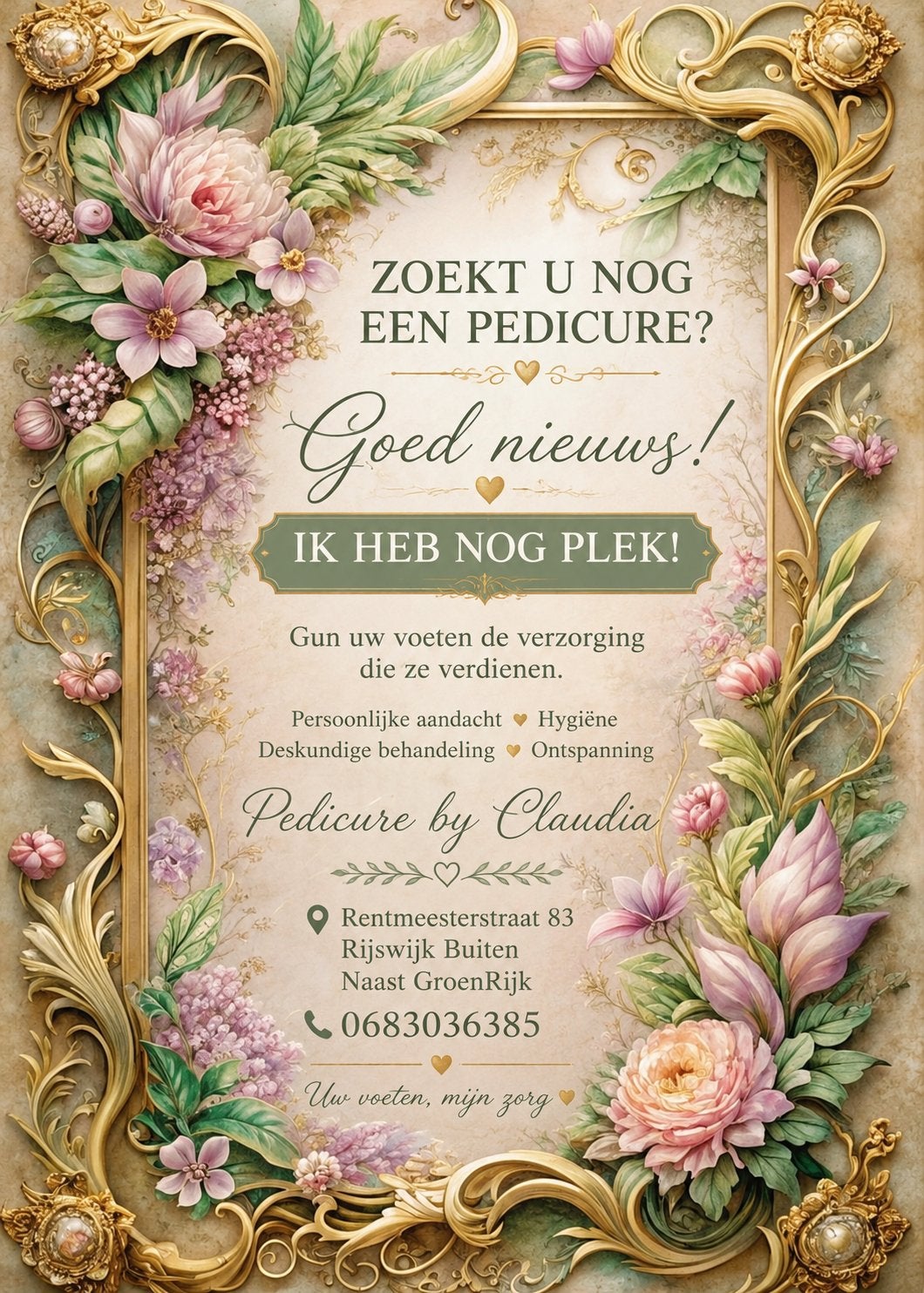 Pedicure nodig?