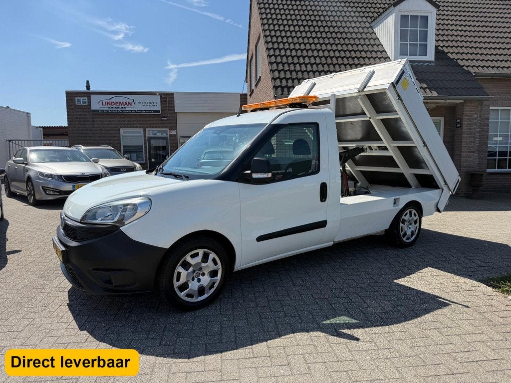 Fiat Doblò 1.6 MJ Airco Pick Up Kipper 52dkm! (MARGE), Auto's, Fiat, Bedrijf, Te koop, Doblo, ABS, Airconditioning, Alarm, Bluetooth