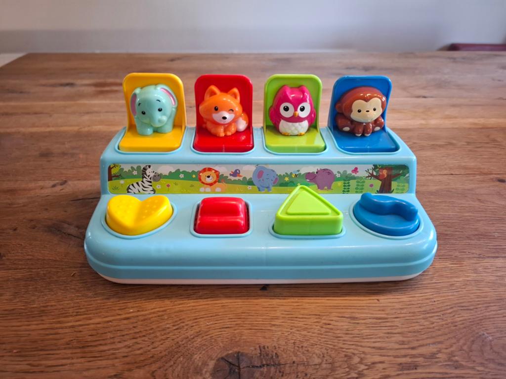 Pop-up speelgoed met dieren en vormen, Kinderen en Baby's, Speelgoed | Babyspeelgoed, Ophalen of Verzenden, Overige typen