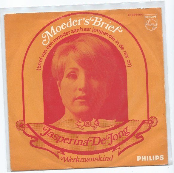 Jasperina de Jong- Moeder's Brief, Verzenden, 7 inch, Nederlandstalig, Fotohoes