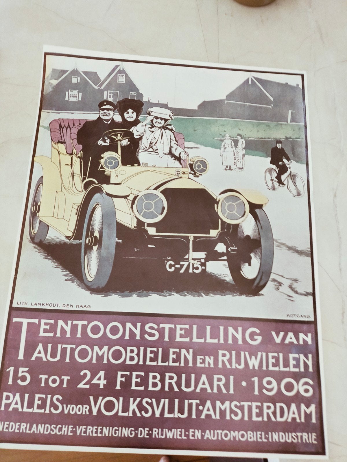Vintage Poster: Tentoonstellingen, Ophalen of Verzenden, A1 t/m A3, Overige onderwerpen, Rechthoekig Staand