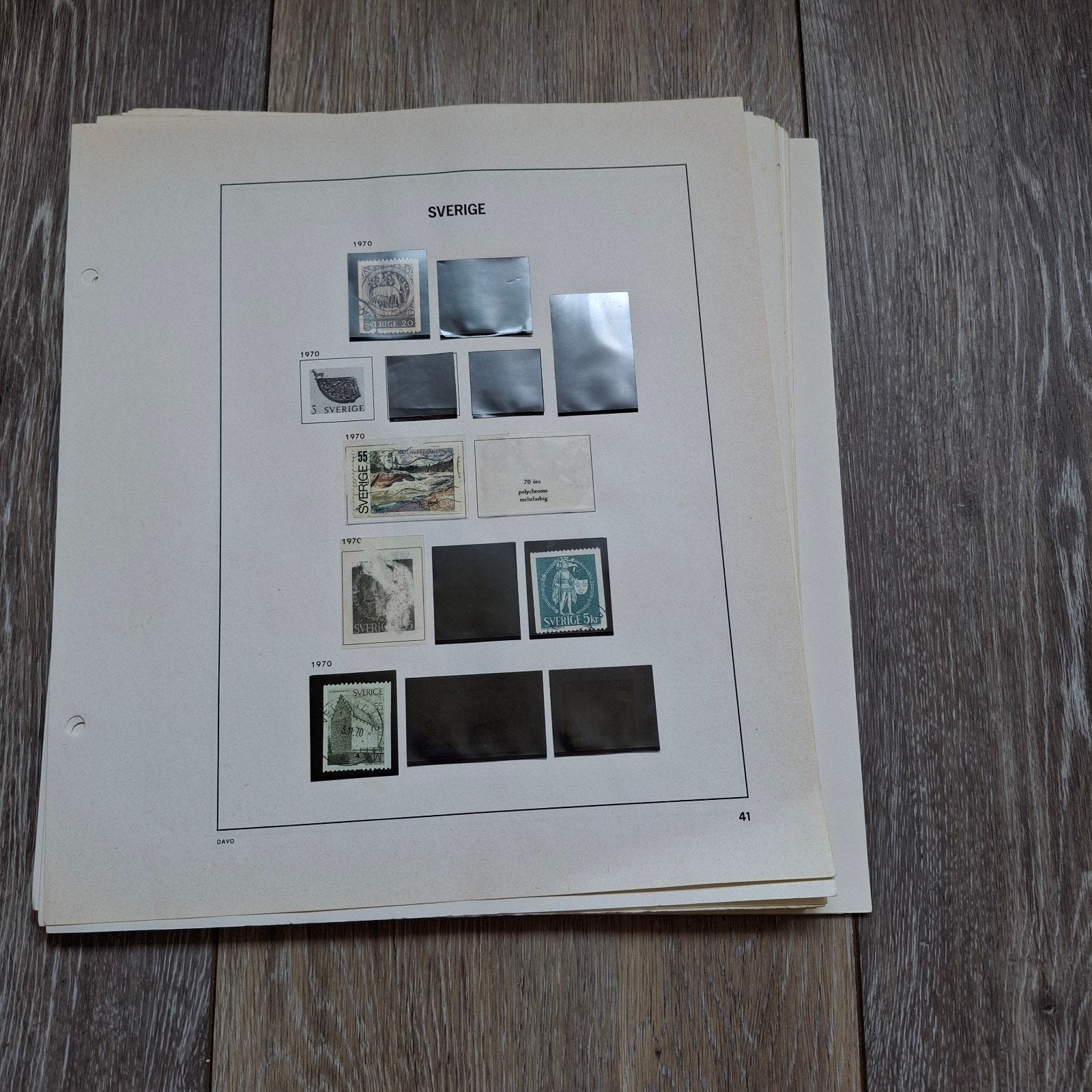 DAVO inhoud Zweden 1970-1979, Ophalen of Verzenden, Verzamelalbum