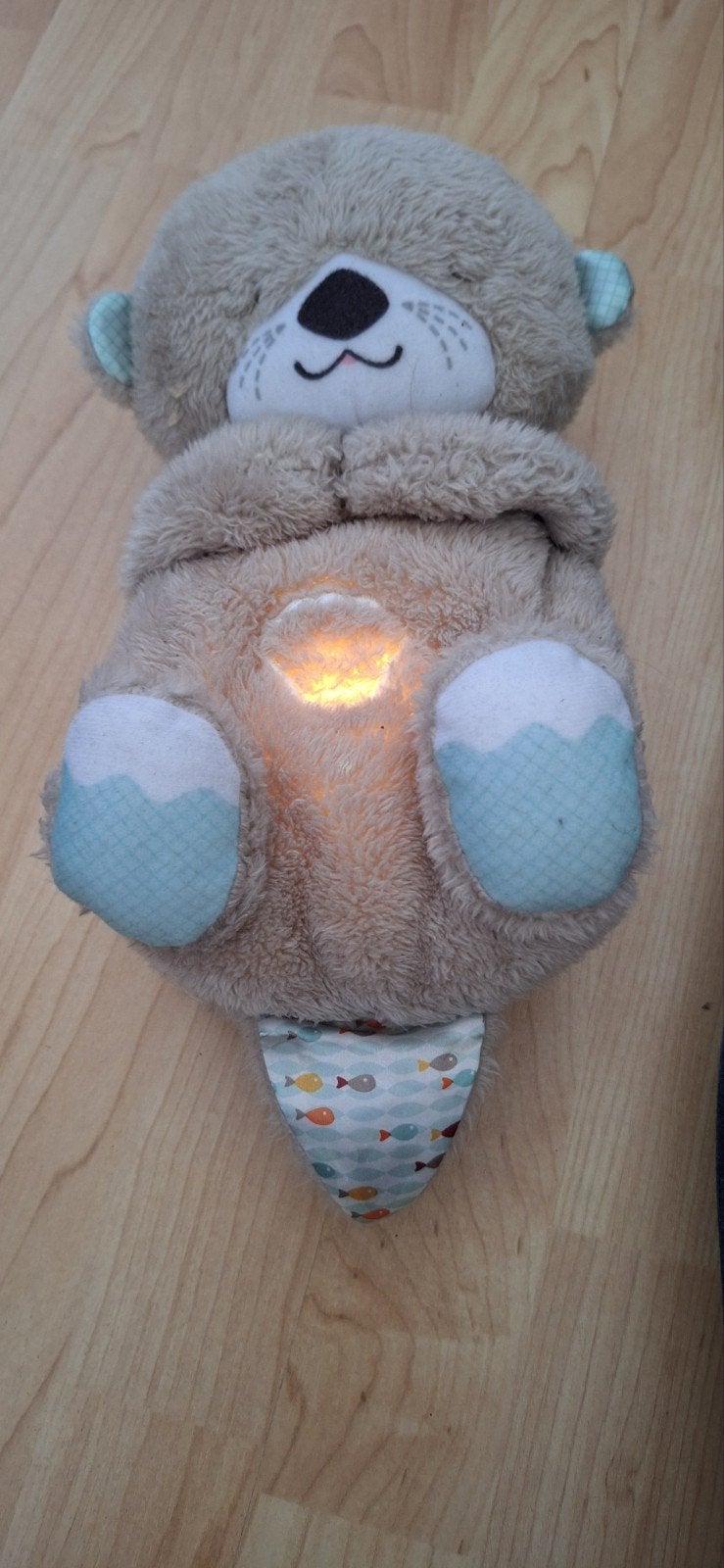 knuffel met lampje, muziekdoosje, fisher price, Ophalen, Zo goed als nieuw, Beige, Beer