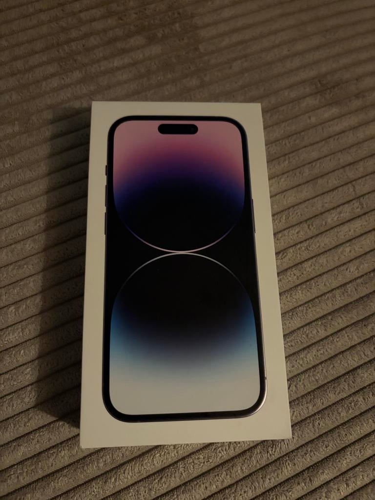 iPhone 14 Pro paars doosje, Telecommunicatie, Mobiele telefoons | Apple iPhone, Paars, Ophalen of Verzenden, Zo goed als nieuw