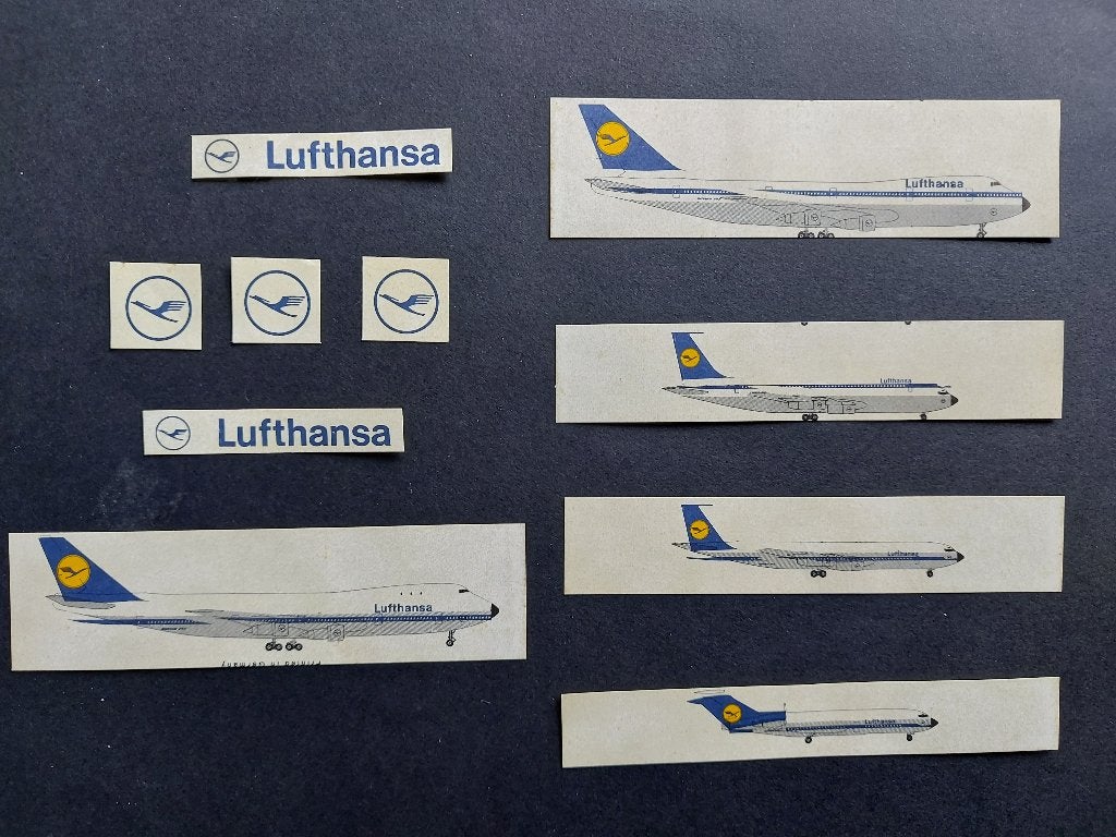Diverse Lufthansa zegels (labels) LU69), Verzamelen, Luchtvaart en Vliegtuigspotten, Ophalen of Verzenden, Gebruikt, Overige typen
